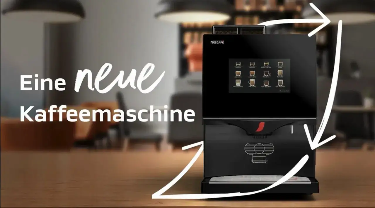 Moderne Gastronomie Kaffeemaschine Touchscreen Telemetrie