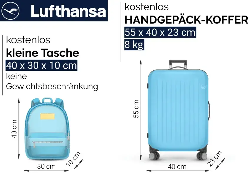 Lufthansa Handgepäck Maße